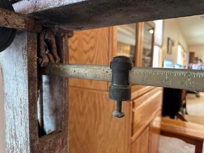ANTIQUE FAIRBANKS CAST IRON PORTABLE PLATFORM SCALE
