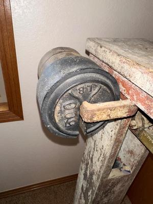 ANTIQUE FAIRBANKS CAST IRON PORTABLE PLATFORM SCALE