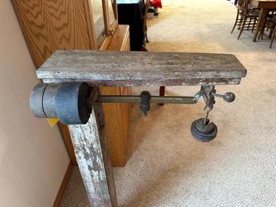 ANTIQUE FAIRBANKS CAST IRON PORTABLE PLATFORM SCALE