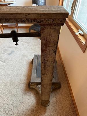 ANTIQUE FAIRBANKS CAST IRON PORTABLE PLATFORM SCALE