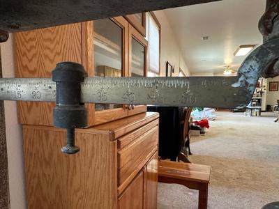 ANTIQUE FAIRBANKS CAST IRON PORTABLE PLATFORM SCALE