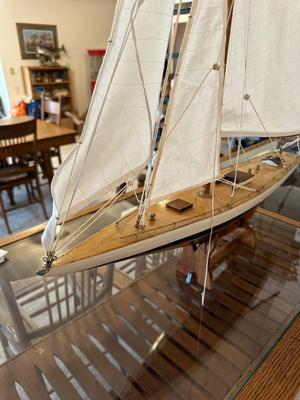 MODEL OF THE RAINBOW J-CLASS YACHT
