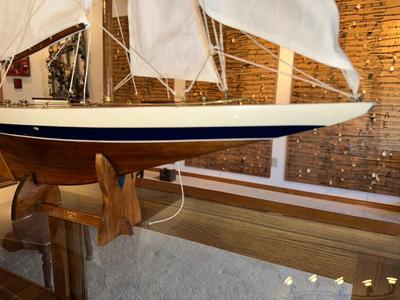 MODEL OF THE RAINBOW J-CLASS YACHT