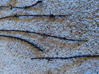 AN ASSORTMENT OF BARBED WIRE