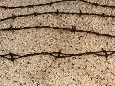 AN ASSORTMENT OF BARBED WIRE