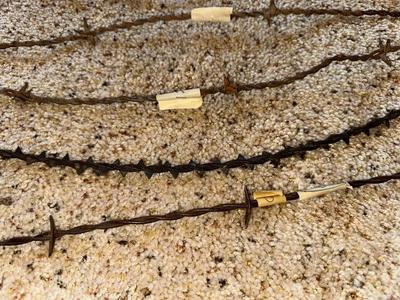 AN ASSORTMENT OF BARBED WIRE