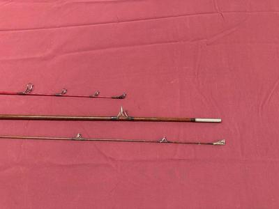 RED HOT ICE 24” ICE FISHING POLE AND PHILLIPSON FISHING ROD WITH REEL