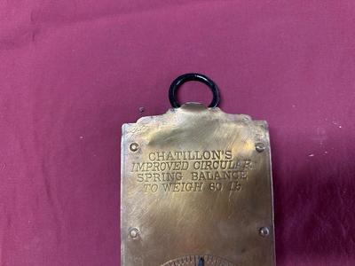 CHATILLON'S HANGING SCALE 60 POUND