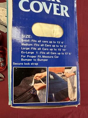 XL CAR COVER AND OTHER AUTO ITEMS