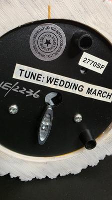 Boyds Bears “Wedding Day” Musical Snow Globe – Bride & Groom Bear Figurine Plays Wedding March