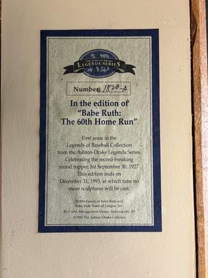 Babe Ruth “The 60th Home Run” Figurine