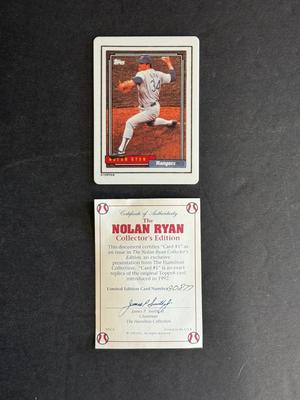 Hamilton Collection Nolan Ryan Ceramic Rookie Reprint