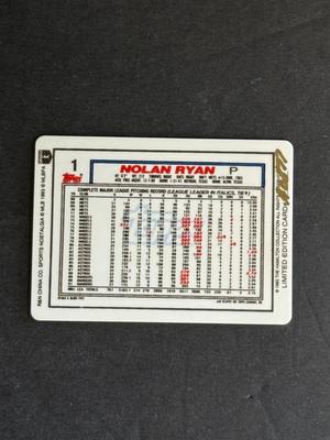 Hamilton Collection Nolan Ryan Ceramic Rookie Reprint