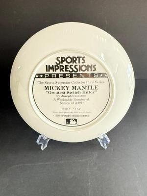 Mickey Mantle "The Greatest Switch Hitter" Collective Plate