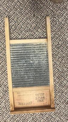 TWO WASHBOARDS ONE FROM NATIONAL WASHBOARD COMPANY NUMBER 703 AND THE OTHER ONE IS UNMARKED