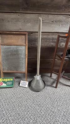 WELL LOVED WASH BOARD, VTG LAUNDRY NEEDS. AND CLOTHES/WASHER-MANUAL AGITATOR