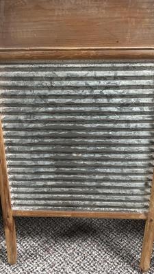 WELL LOVED WASH BOARD, VTG LAUNDRY NEEDS. AND CLOTHES/WASHER-MANUAL AGITATOR