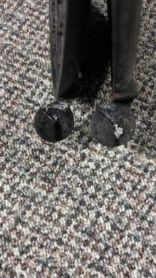 HIBBARD CAST IRON WAFFLE MAKER AND A FUEL JUG TO KEEP THE WAFFLES COOKING