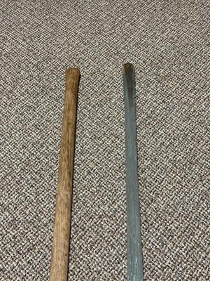 DOUBLE BIT AXE AND AN ADZE