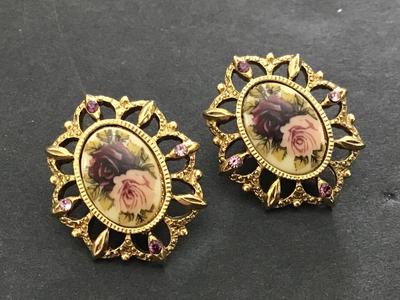 Vintage 2028 Rose Earrings