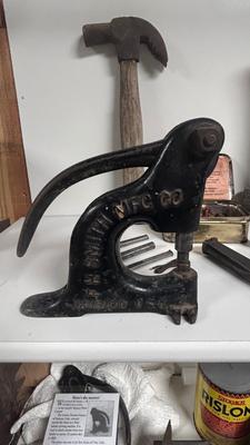 RIVET TOOLS. PUNCHES, COPPER RIVETS, OLD HAMMERS