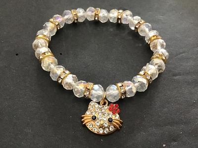 Hello Kitty Glass Bracelet