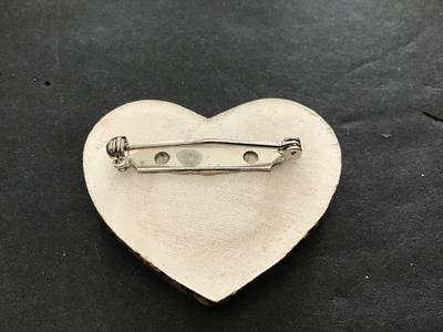 Vintage Ceramic Cat Brooch