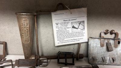 VINTAGE DRENCHING BIT AND OTHER FARM ANIMAL ITEMS