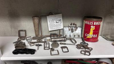 VINTAGE DRENCHING BIT AND OTHER FARM ANIMAL ITEMS