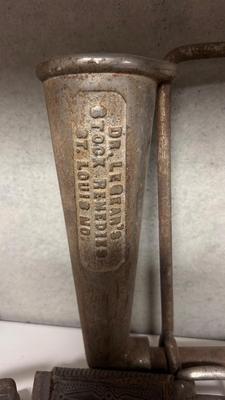 VINTAGE DRENCHING BIT AND OTHER FARM ANIMAL ITEMS