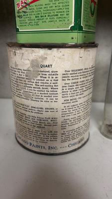 OLD TIN CANS AND BOTTLES