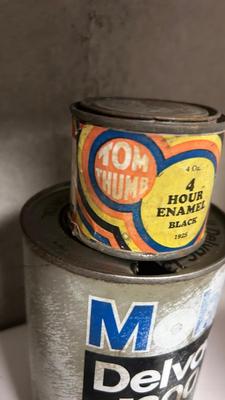 OLD TIN CANS AND BOTTLES