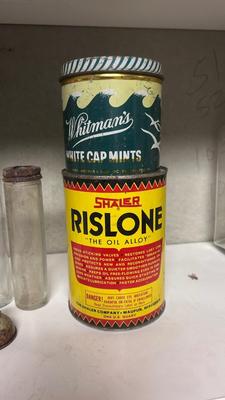 OLD TIN CANS AND BOTTLES