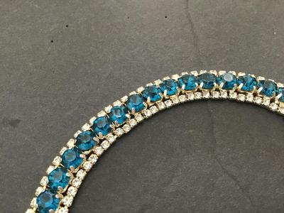 Blue Rhinestone Bracelet