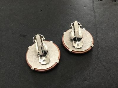 Vintage Iredescent sable Glow Earrings