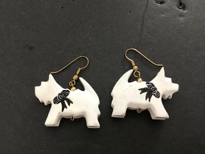 Vintage Scottie Dog Earrings