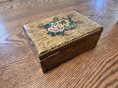 CEDAR BOX WITH BRASS ACCENTS AND OTHER WOODEN BOX