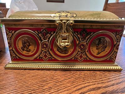 WOODEN AND TIN BOXES