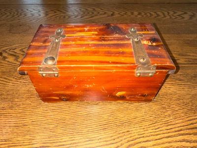 WOODEN AND TIN BOXES