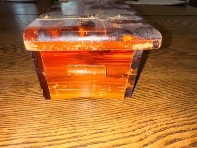 WOODEN AND TIN BOXES