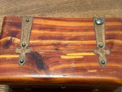 WOODEN AND TIN BOXES