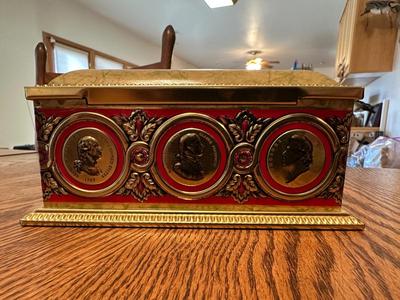 WOODEN AND TIN BOXES