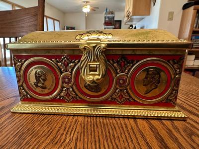 WOODEN AND TIN BOXES