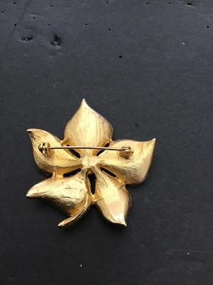 Sale Photo Thumbnail #157: Beautiful multicolored enamel brooch with rhinestones please see attached photos