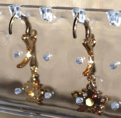 Multicolor 5 Point "Flower" Earrings (¾" x ¾") with Huggie Clasps