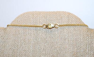 VINTAGE 1940's Or Later Lucite LAVENDER HEART PENDANT (1¼" x 1¼") with a Snap-On Clasp Brass Colored Necklace Chain...