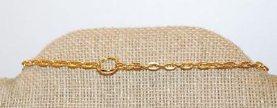 "All right, Mr. DeMille, I'm Ready for My Close-Up". Style PENDANT with a Long Gold Tone Necklace Chain 30" L