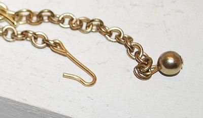 2 SQUARE KNOT Style Chains with Globe & Hook Ends - 14 Inch Each -- For Necklaces, Bracelets Etc.