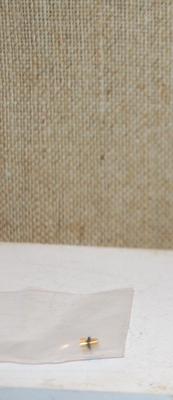 Cremation Ashes Memorial Gold Tone Cross PENDANT (2" x 1¼") and Gold Tone Necklace Chain 24" L