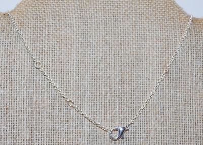 Silver Spheres & Black Twisted Cross PENDANT (1½" x ¾") on an Adjustable Silver Tone Necklace Chain 18-14" L